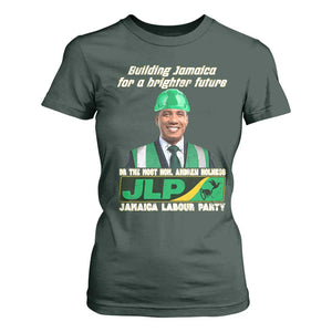 Jamaica Labour Party T Shirt For Women Andrew Holness JLP Supporter Gifts TS10 Dark Forest Green Print Your Wear