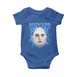 Eggward Baby Onesie Funny Unhinged Meme Gen Z Humor Bootleg Graphic TS10 Royal Blue Print Your Wear