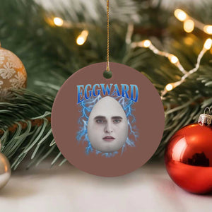 Eggward Ceramic Ornament Funny Unhinged Meme Gen Z Humor Bootleg Graphic TS10 1pc Mocha Print Your Wear