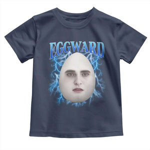 Eggward Toddler T Shirt Funny Unhinged Meme Gen Z Humor Bootleg Graphic TS10 Navy Print Your Wear