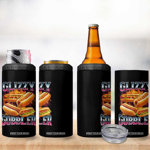 Glizzy Gobbler 4 in 1 Can Cooler Tumbler Vintage Hot Dog Meme Funny Foodie Gen Z TS10 Print Your Wear