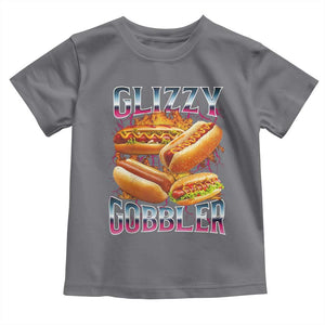 Glizzy Gobbler Toddler T Shirt Vintage Hot Dog Meme Funny Foodie Gen Z TS10 Charcoal Print Your Wear