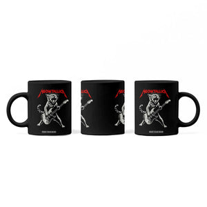 Funny Cat Playing Guitar Coffee Mug Vintage 90s Classic Rock Star Cat Graphic Rock and Roll TS10 Print Your Wear