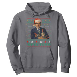 Office Christmas Movie Hoodie Funny Retro 90s Movie Ugly Xmas TS10 Charcoal Print Your Wear