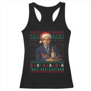 Office Christmas Movie Racerback Tank Top Funny Retro 90s Movie Ugly Xmas TS10 Black Print Your Wear