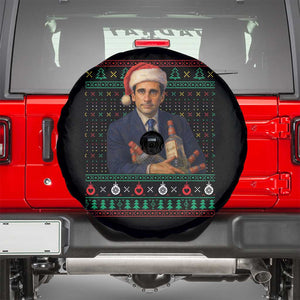 Office Christmas Movie Spare Tire Cover Funny Retro 90s Movie Ugly Xmas TS10 Black Print Your Wear