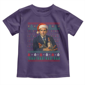 Office Christmas Movie Toddler T Shirt Funny Retro 90s Movie Ugly Xmas TS10 Purple Print Your Wear