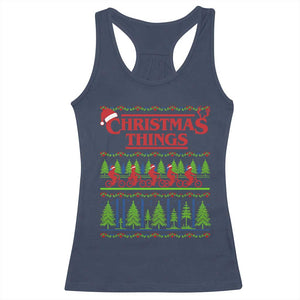 Christmas Things Racerback Tank Top Vintage Movie TV Series Retro TS10 Navy Print Your Wear