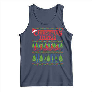 Christmas Things Tank Top Vintage Movie TV Series Retro TS10 Navy Print Your Wear