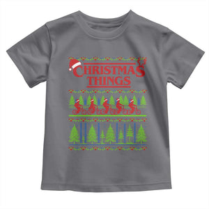 Christmas Things Toddler T Shirt Vintage Movie TV Series Retro TS10 Charcoal Print Your Wear