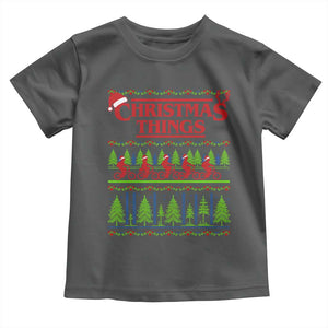 Christmas Things Toddler T Shirt Vintage Movie TV Series Retro TS10 Dark Heather Print Your Wear