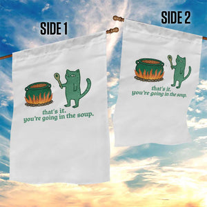 Sarcastic Cat Meme Garden Flag Weirdcore Dark Humor TS10 Print Your Wear