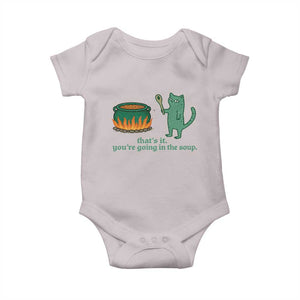 Sarcastic Cat Meme Baby Onesie Weirdcore Dark Humor TS10 Ice Gray Print Your Wear