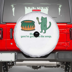 Sarcastic Cat Meme Spare Tire Cover Weirdcore Dark Humor TS10 White Print Your Wear