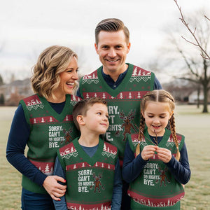 Sorry Cant 99 Nights Bye In The Forest V-Neck Knit Sweater Vest Funny Gamer Gift TS10 Red Green Print Your Wear