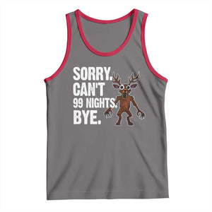 Sorry Cant 99 Nights Bye In The Forest Tank Top Funny Gamer Gift TS10 Deep Heather Red Print Your Wear