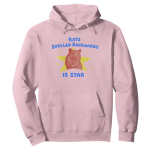 Rats Spelled Backwards Is Star Hoodie Sarcastic Rat Meme TS10 Light Pink Print Your Wear
