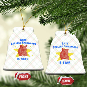 Rats Spelled Backwards Is Star Ceramic Ornament Sarcastic Rat Meme TS10 Print Your Wear