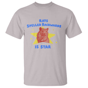 Rats Spelled Backwards Is Star T Shirt Sarcastic Rat Meme TS10 Ice Gray Print Your Wear