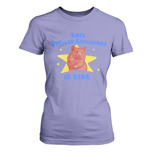 Rats Spelled Backwards Is Star T Shirt For Women Sarcastic Rat Meme TS10 Violet Print Your Wear