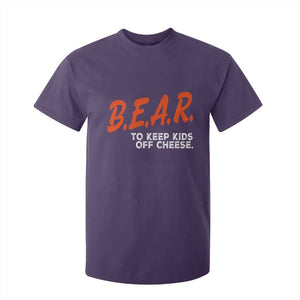 Bear to Keep Kids Off Cheese T Shirt For Kid TS10 Purple Print Your Wear