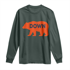 CFB Game Day Apparel Long Sleeve Shirt Down Vintage Trendy TS10 Dark Forest Green Print Your Wear