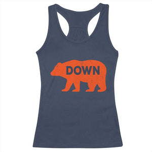 CFB Game Day Apparel Racerback Tank Top Down Vintage Trendy TS10 Navy Print Your Wear