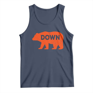 CFB Game Day Apparel Tank Top Down Vintage Trendy TS10 Navy Print Your Wear