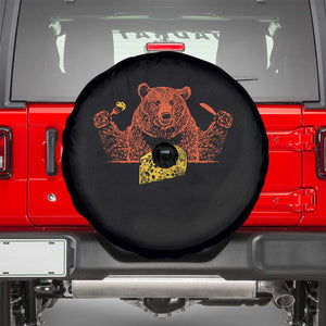 BF Spare Tire Cover Let's Eat Cheese Football Fans TS10 Black Print Your Wear