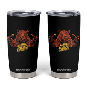 BF Tumbler Cup Let's Eat Cheese Football Fans TS10 Black Print Your Wear