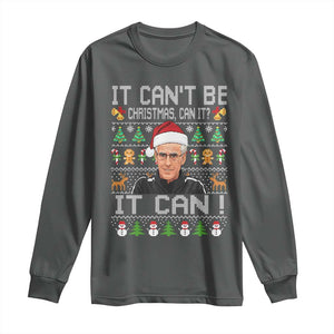 McCarthy It Cant Be Ugly Christmas Long Sleeve Shirt Retro Football Fan TS10 Dark Heather Print Your Wear