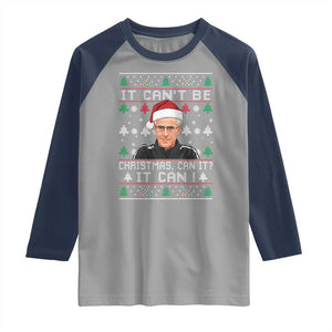 Christmas McCarthy It Cant Be Raglan Shirt Retro Football Fan Ugly Xmas TS10 Sport Gray Navy Print Your Wear