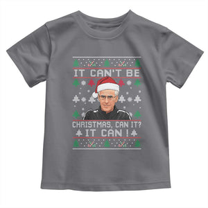 Christmas McCarthy It Cant Be Toddler T Shirt Retro Football Fan Ugly Xmas TS10 Charcoal Print Your Wear