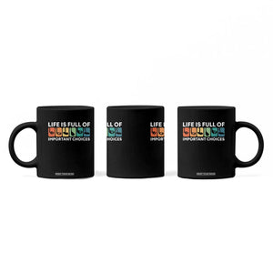 Life is Full of Important Choices Coffee Mug Funny Retro Golfing Clubs Golf Lover Gift TS10 Print Your Wear