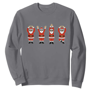 Santa O-H-I-O State Sweatshirt Funny Santa Christmas Ohio Midwestern Party Team TS10 Charcoal Print Your Wear