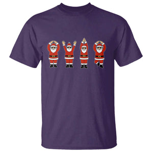 Santa O-H-I-O State T Shirt Funny Santa Christmas Ohio Midwestern Party Team TS10 Purple Print Your Wear