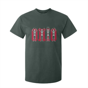 O-H-I-O State T Shirt For Kid Funny Skeletons Ohio Vintage Halloween Team TS10 Dark Forest Green Print Your Wear