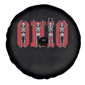 O-H-I-O State Spare Tire Cover Funny Skeletons Ohio Vintage Halloween Team TS10 Print Your Wear