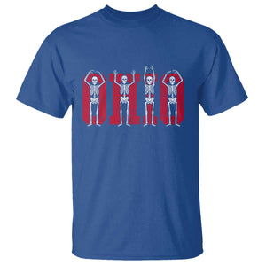 O-H-I-O State T Shirt Funny Skeletons Ohio Vintage Halloween Team TS10 Royal Blue Print Your Wear