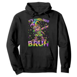 It's Mardi Gras Bruh Hoodie Dabbing Boy Kids TS10 Black Print Your Wear
