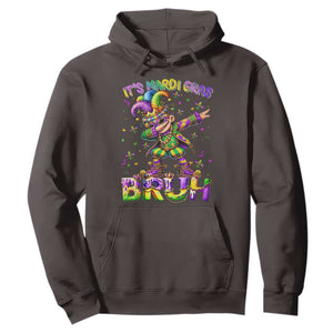 It's Mardi Gras Bruh Hoodie Dabbing Boy Kids TS10 Dark Chocolate Print Your Wear