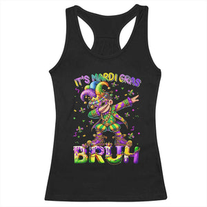 It's Mardi Gras Bruh Racerback Tank Top Dabbing Boy Kids TS10 Black Print Your Wear
