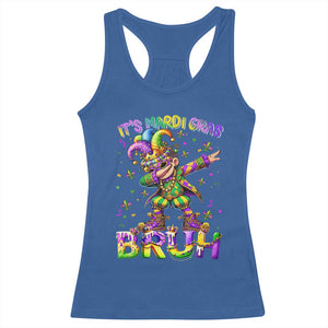 It's Mardi Gras Bruh Racerback Tank Top Dabbing Boy Kids TS10 Royal Blue Print Your Wear