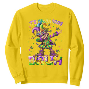 It's Mardi Gras Bruh Sweatshirt Dabbing Boy Kids TS10 Daisy Print Your Wear