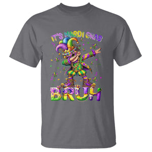 It's Mardi Gras Bruh T Shirt Dabbing Boy Kids TS10 Charcoal Print Your Wear
