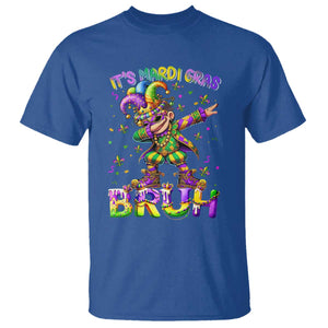 It's Mardi Gras Bruh T Shirt Dabbing Boy Kids TS10 Royal Blue Print Your Wear