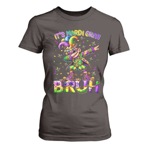 It's Mardi Gras Bruh T Shirt For Women Dabbing Boy Kids TS10 Dark Chocolate Print Your Wear