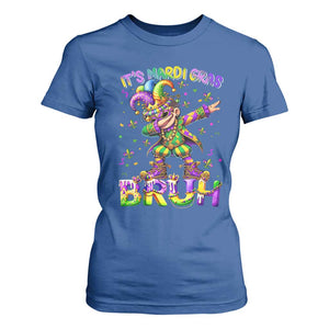 It's Mardi Gras Bruh T Shirt For Women Dabbing Boy Kids TS10 Royal Blue Print Your Wear