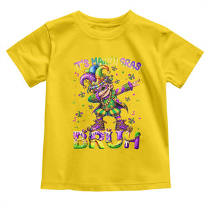 It's Mardi Gras Bruh Toddler T Shirt Dabbing Boy Kids TS10 Daisy Print Your Wear