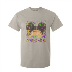 Little Miss Mardi Gras Afro Messy Bun Girls T Shirt For Kid TS10 Sand Print Your Wear